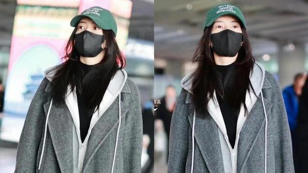 “高圆圆”带火了一种秋冬新穿搭：大衣+卫衣+牛仔裤，高级又洋气