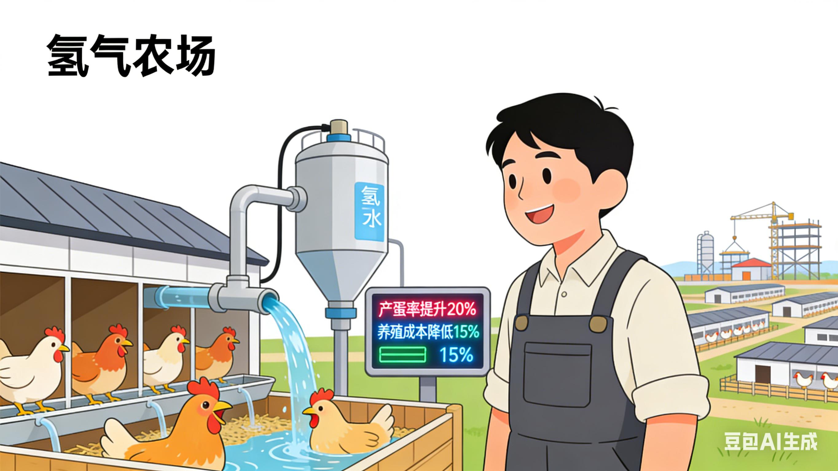 中小型鸡场想扩产？氢水助力提升养殖效率