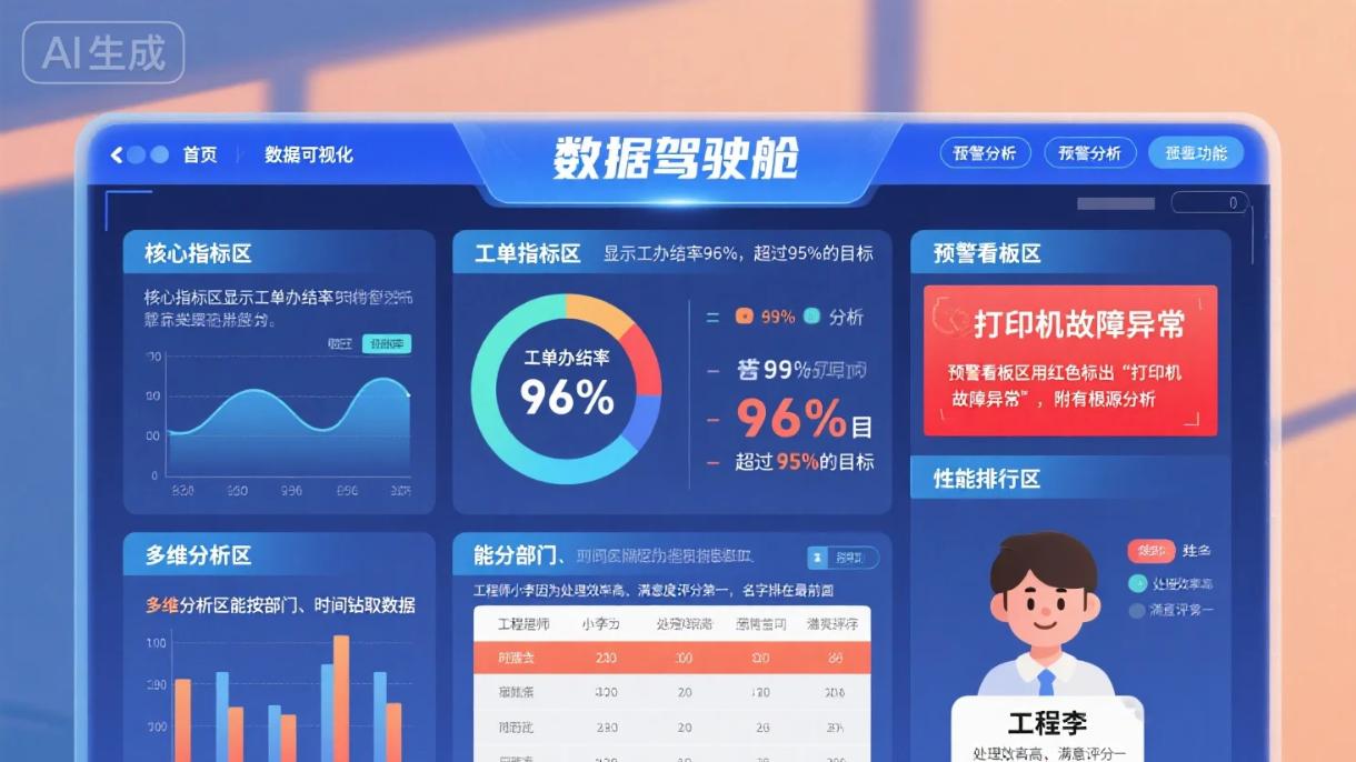 AI 客服 + 数据大屏 + 智能派单：一套系统搞定企业运维所有事