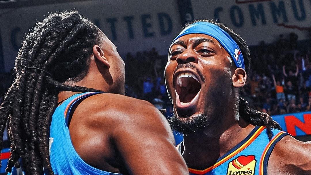 雷霆场均胜12.9分历史最高，此前的纪录保持者雄鹿湖人均夺冠