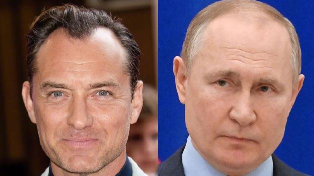 裘德·洛新片片场照曝光，出演普京被调侃发际线很还原