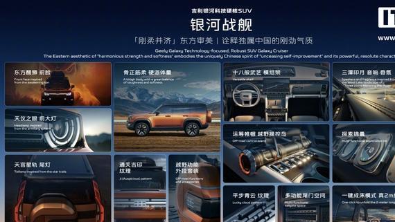 吉利银河战舰科技硬核SUV发布，支持应急浮水与原地掉头功能