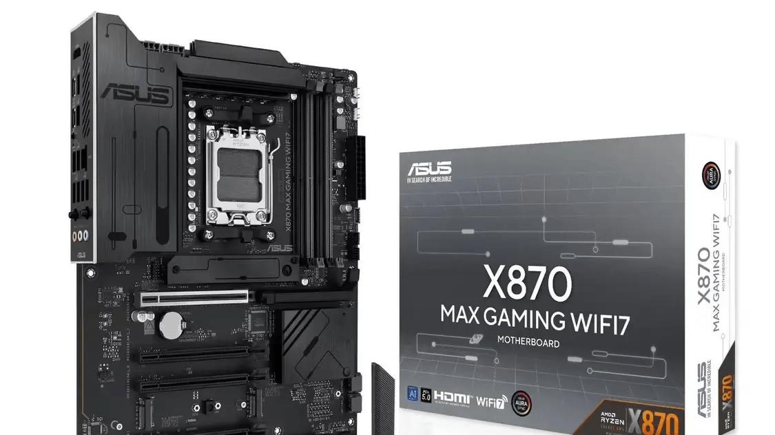 华硕推出X870 MAX GAMING WIFI7主板，类X870 AYW GAMING WIFI W设计