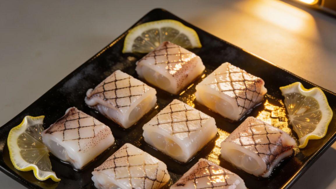 我们一起来复刻国宴硬功：清炸鲜鱿鱼