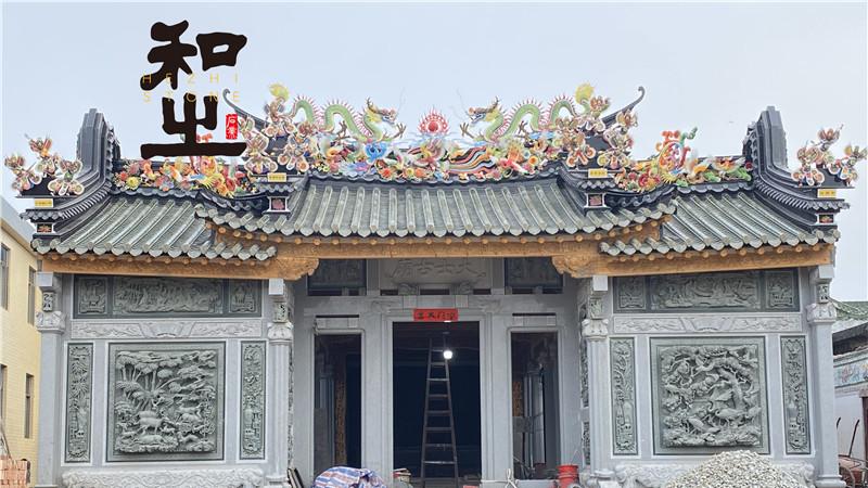 石雕浮雕龙堵石在寺庙里的用处