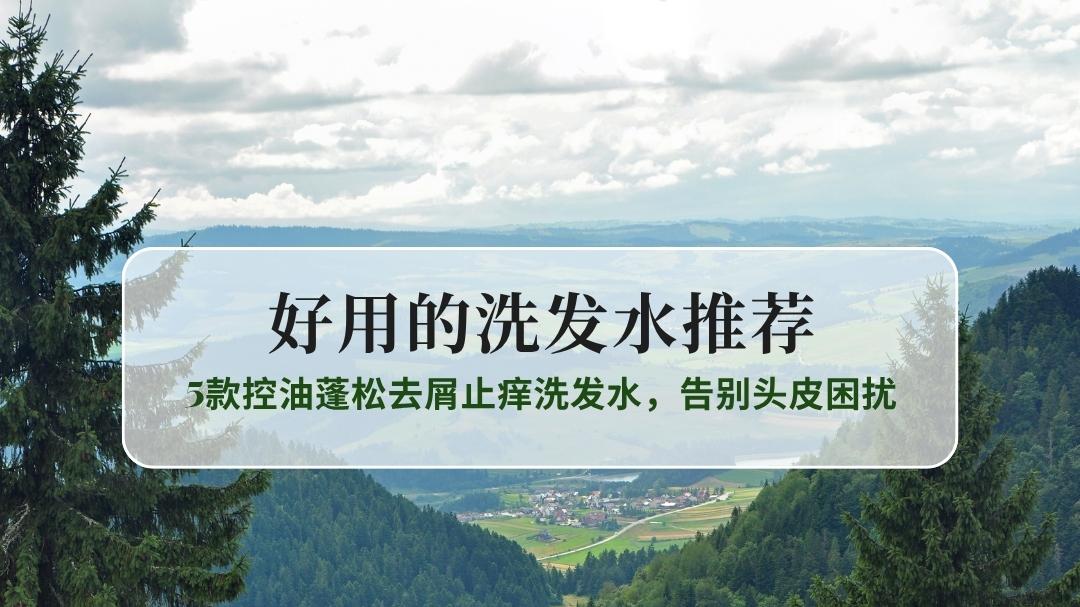 2025好用的洗发水推荐：5款控油蓬松去屑止痒洗发水，告别头皮困扰