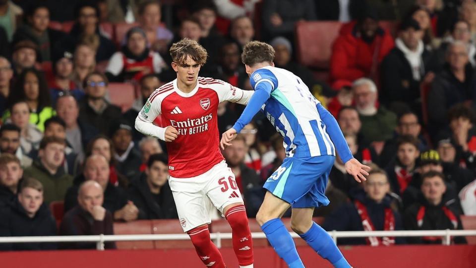 阿森纳2-0布莱顿，晋级英联杯第五轮，18岁恩瓦内里利剑出鞘