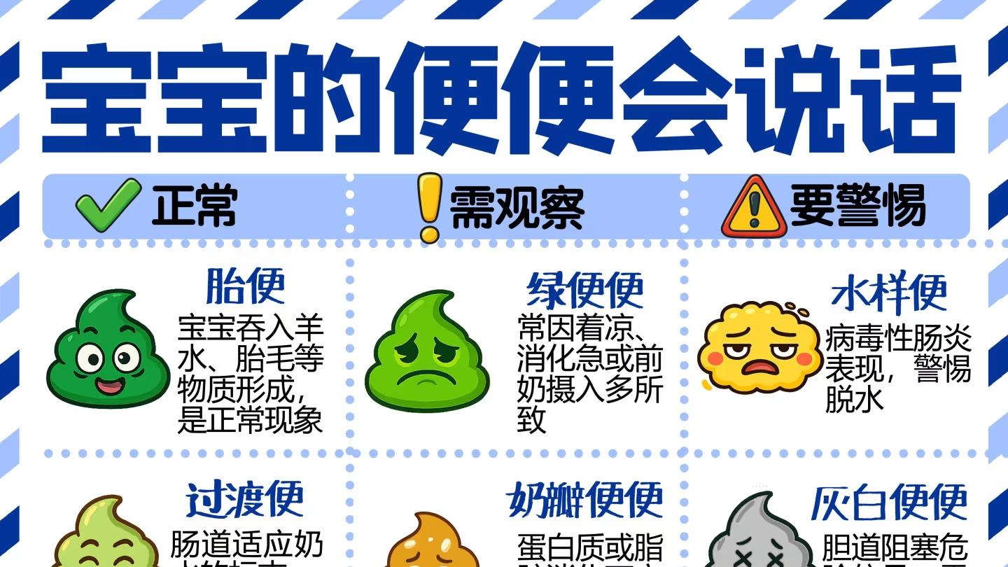 宝宝的便便会说，警惕这几种“求救信号”便便！