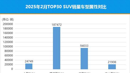 2025年2月TOP30 SUV销量投诉量对应点评