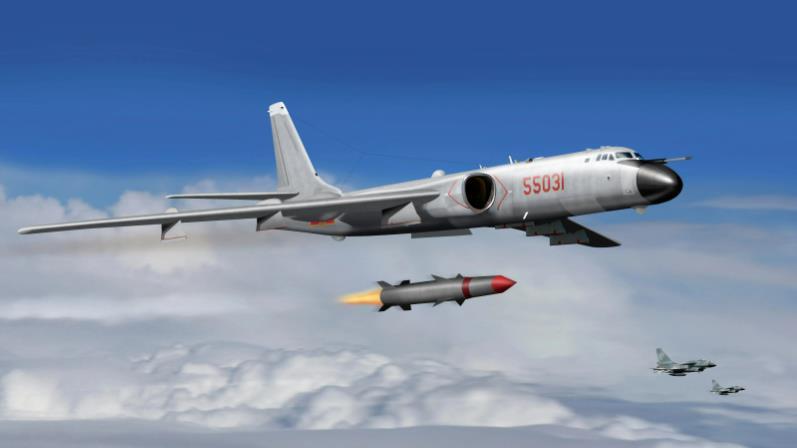 大批轰-6K携实弹贴近台岛，统一已在路上！美军来了也胆寒