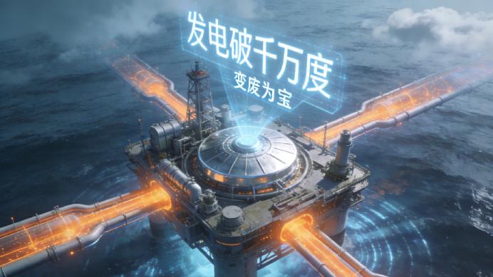 中海油“变废为宝”，全球首套海上余热发电机组发电破千万度！