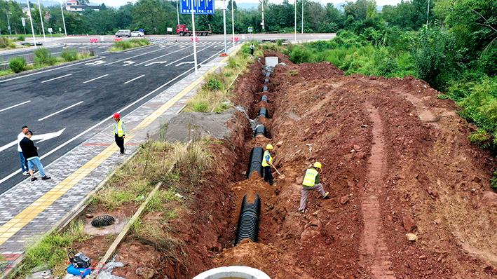 长寿桃花河城区段城市排水防涝工程年底完工