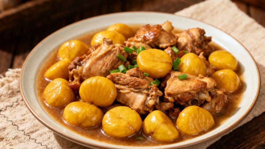 国庆带你在家复刻栗子焖鸡：秋日暖身秘诀