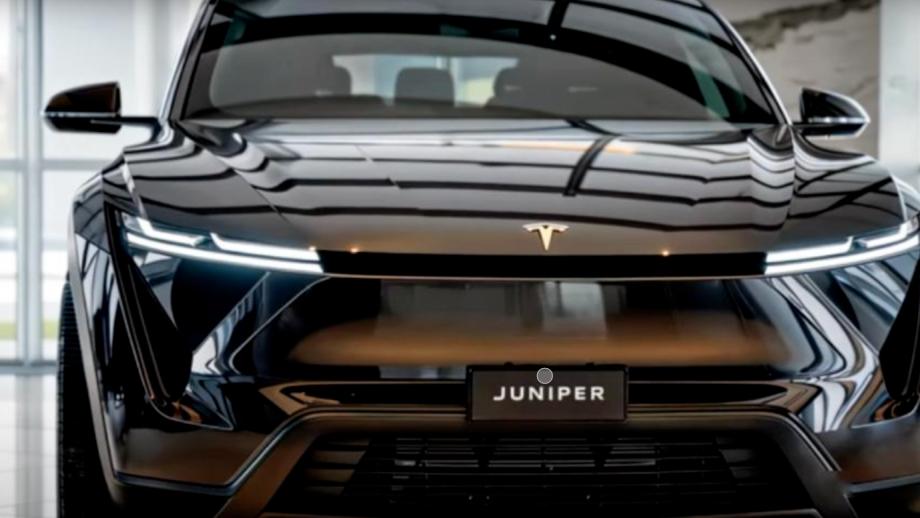 2025款特斯拉Model Y焕新版外观太狠了，这颜值谁顶得住!