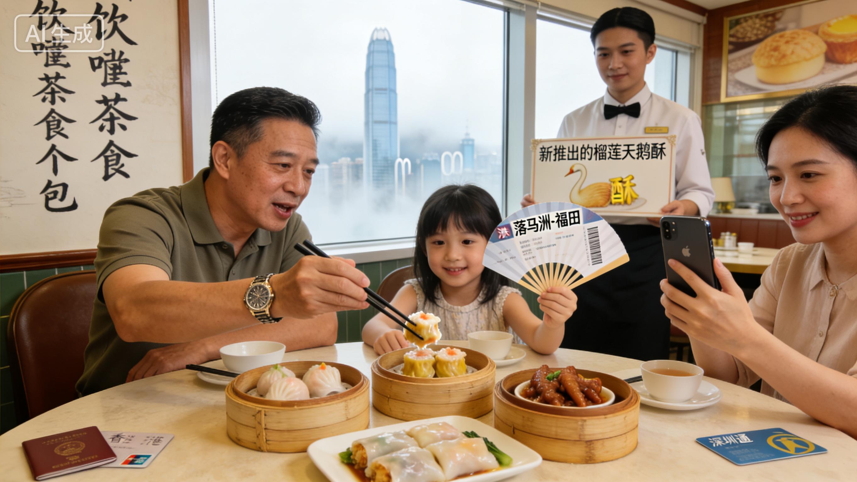 香港朋友每周深港往返，早茶逛景采购，周日家宴惊到老人