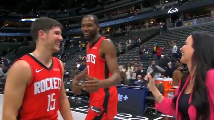 轰31+6+5！你别想欺负谢泼德，杜兰特赛后谈布朗，我得为兄弟出头