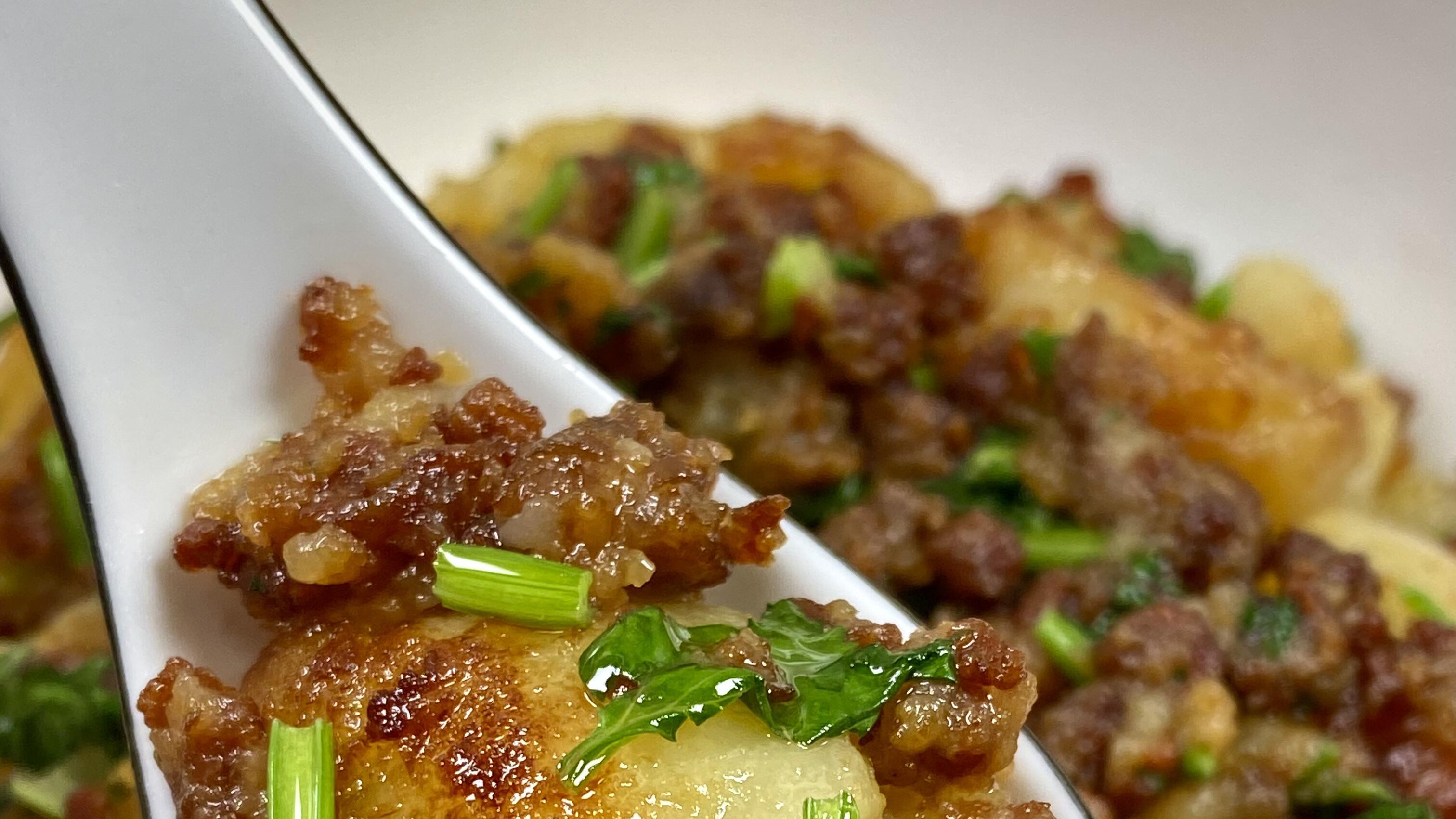 香菜土豆肉末：一口就沦陷的米饭杀手！