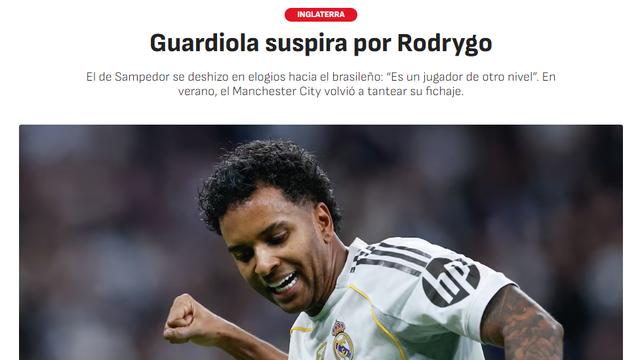 瓜迪奥拉念念不忘！曼城还想买24岁前锋 皇马标价：1亿欧元