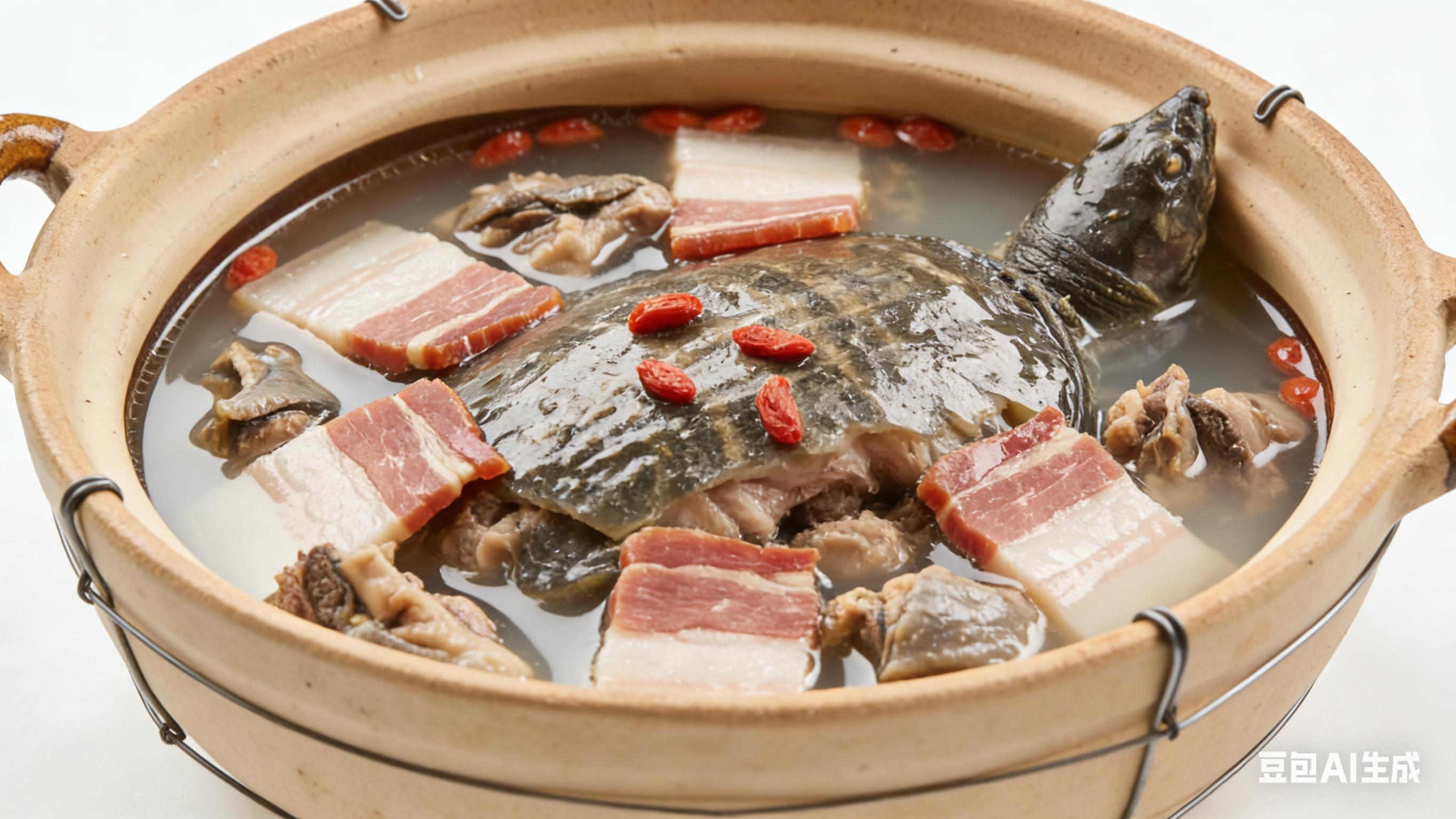 徽州滋补双珍：火腿炖甲鱼