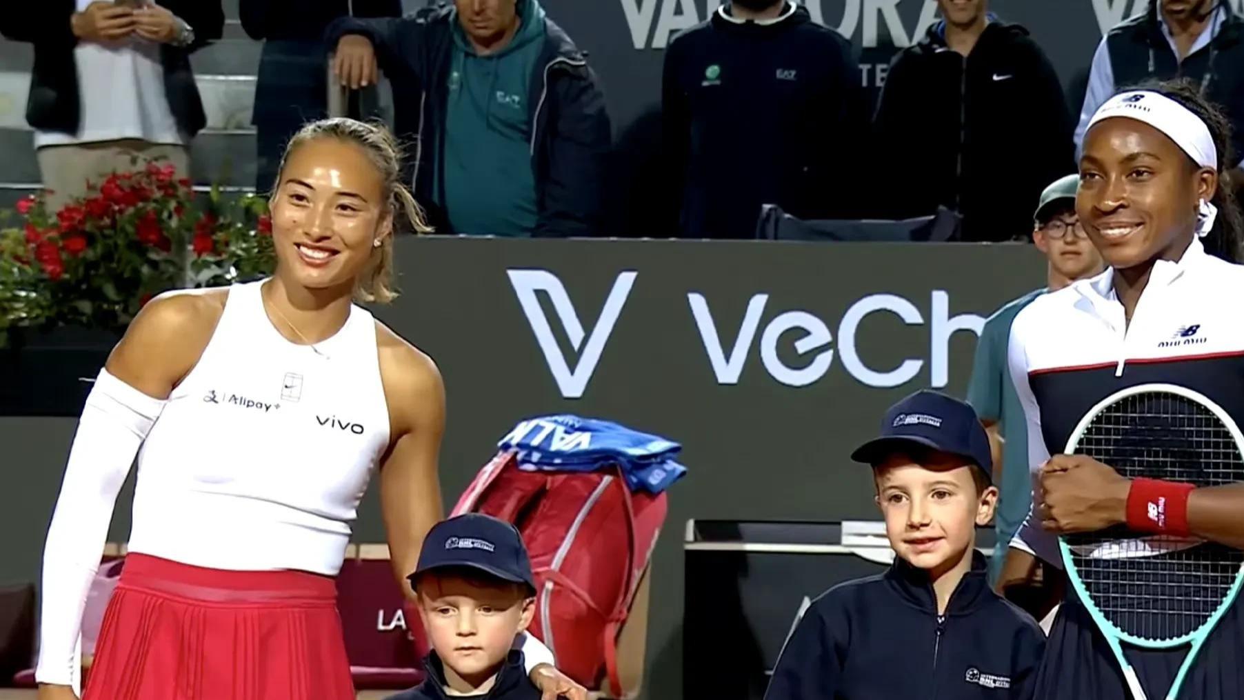 鏖战210分钟！破发大战 郑钦文输掉2局抢七 1: 2惜败高芙 止步罗马4强