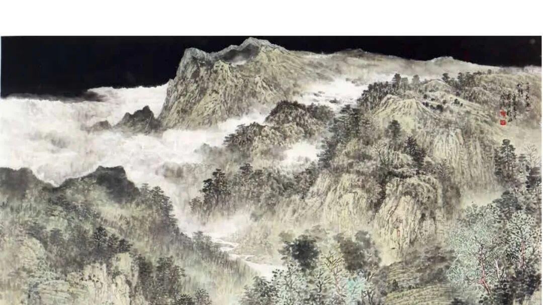 墨染峰峦见性灵：张义宾山水画中的意境探寻