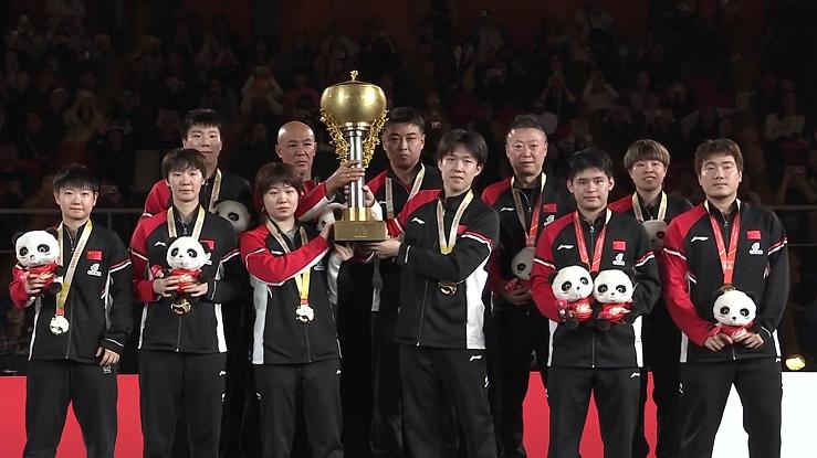 徐瑛彬成国乒第120位世界冠军，队友祝贺，王楚钦：凭实力得到