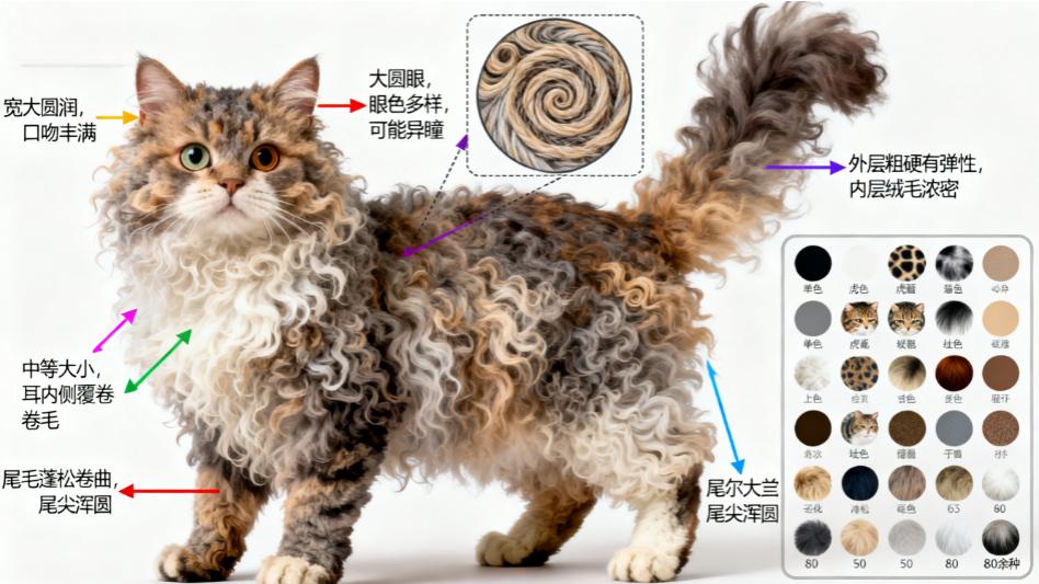赛尔凯克卷毛猫（Mutation Crossbreed Rex）全解析：基因馈赠的卷毛精灵