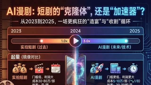 重构“短剧神话”AI漫剧，谁将拿走最大的蛋糕？