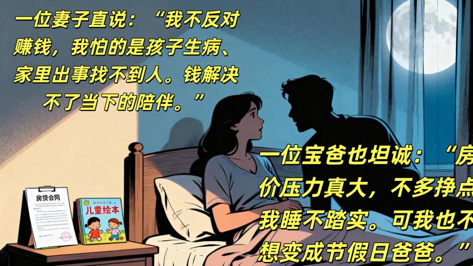 ​赚更多钱 vs 陪孩子长大，你选哪个？