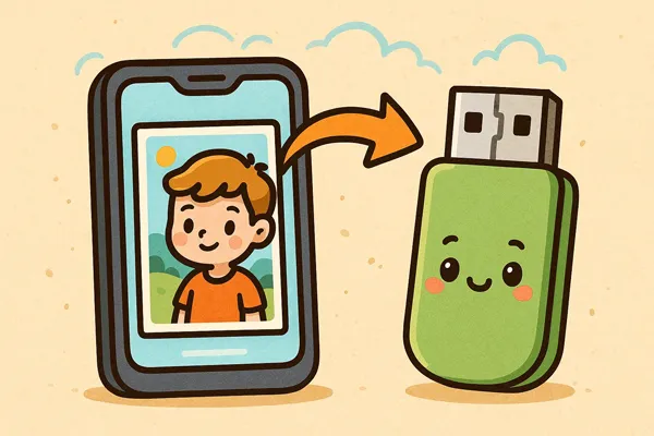 如何快速高质量地将安卓手机照片传输到U盘