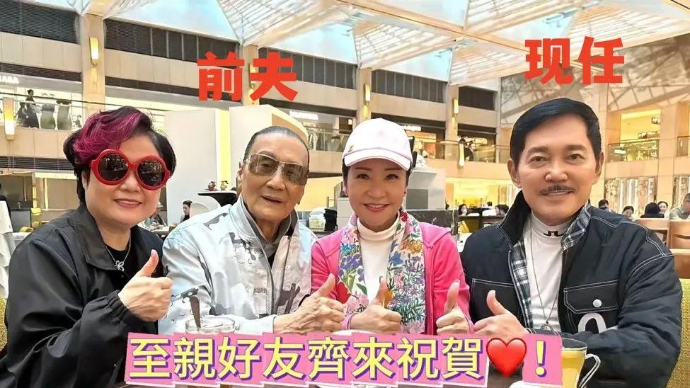 谢贤狄波拉离婚30年贴脸比心！谢霆锋素颜杀疯内娱，这家人赢麻了