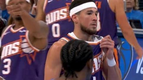 NBA：太阳客场惨负雷霆，布克比尔组合咋失灵了？