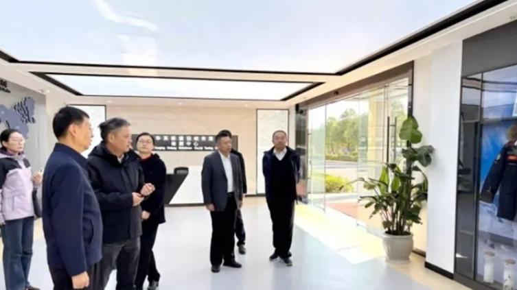 合肥海关关长一行莅临安徽华英新塘羽绒参观调研