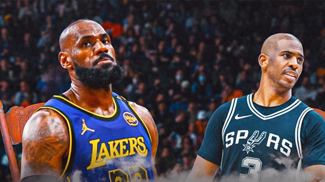 牛，马刺队的克里斯·保罗以历史性壮举进入了勒布朗·詹姆斯的阵营