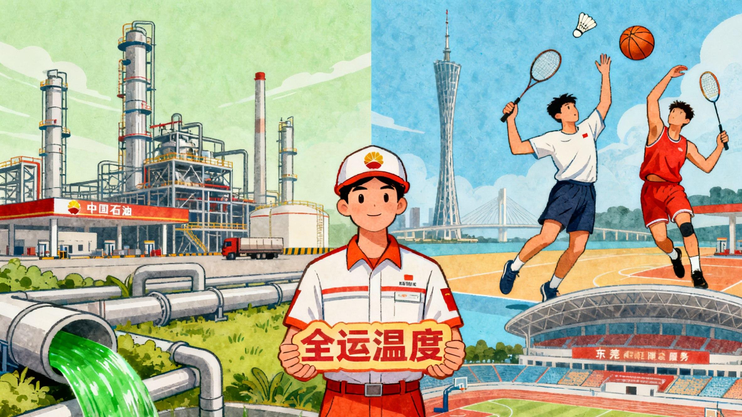 从绿色油品到暖心服务，中国石油以“全运温度”点燃大湾区激情