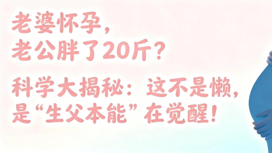 老婆怀孕，老公胖了20斤？科学大揭秘：这不是懒，是“生父本能”在觉醒！