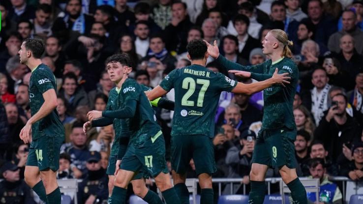 2-1 哈兰德点射，姆巴佩替补，曼城逆转皇马 罗德里戈破 32 场球荒