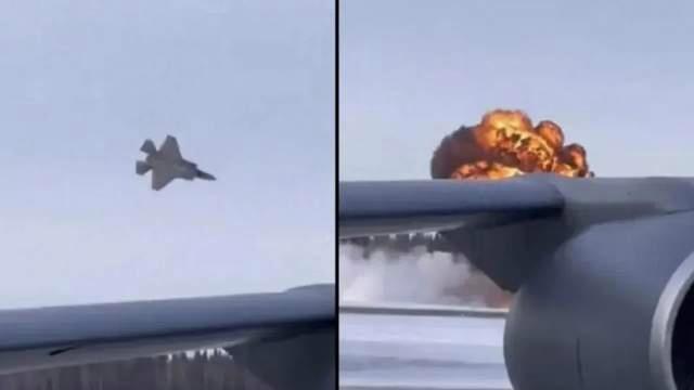 美军F-35战斗机阿拉斯加坠毁 飞行员安然无恙