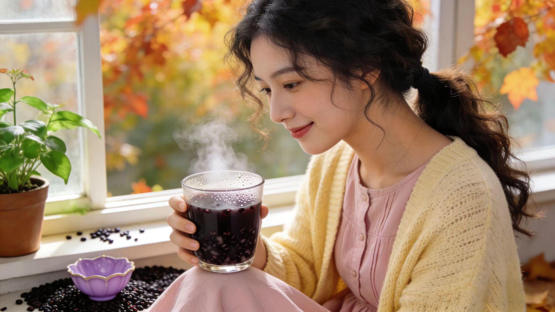 告别咖啡续命！女生秋冬下午茶新宠，一杯黑糯米暖饮暖到心坎里