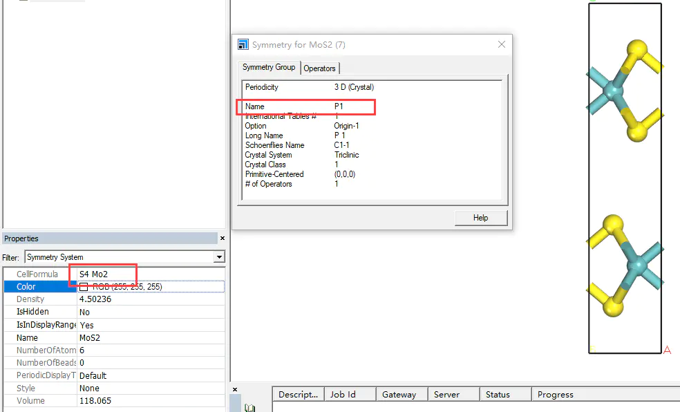 如何使用Matreials Studio导入晶体结构的对称性
