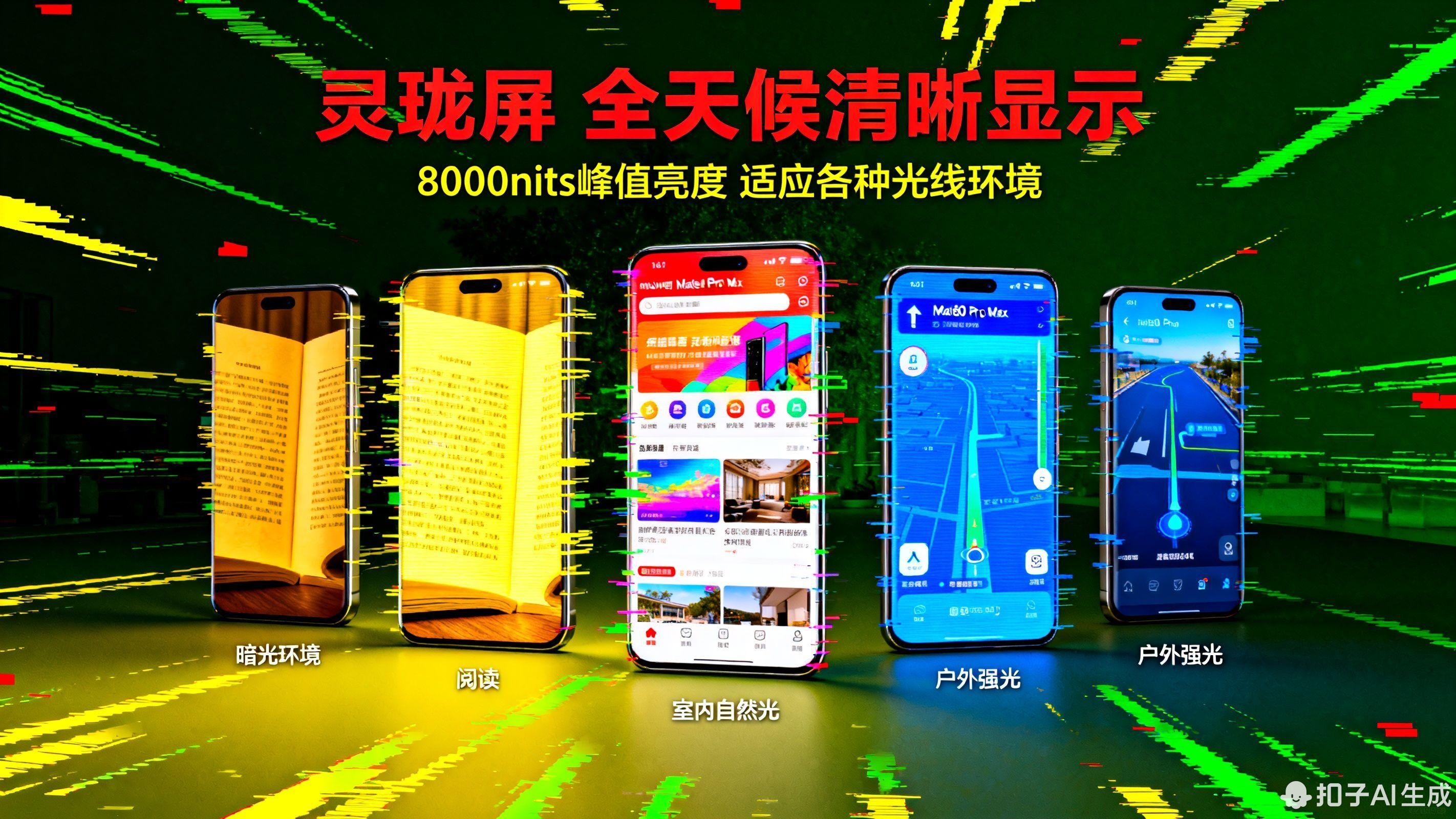 突破极限！华为灵珑屏8000nits亮度改写手机显示史！