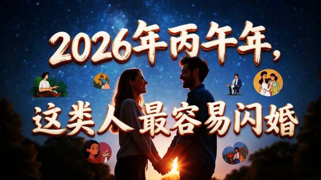 从生辰看，2026年这类人最容易闪婚！