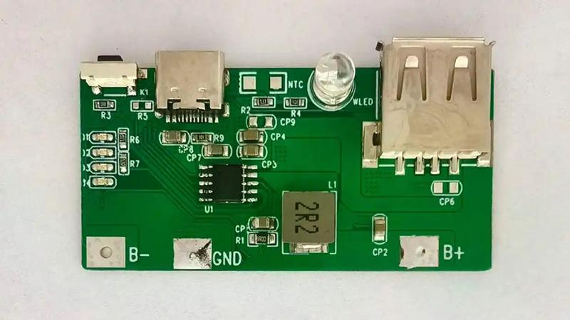 IP5316至为芯支持TYPE-C协议2.4A充放电的移动电源方案芯片