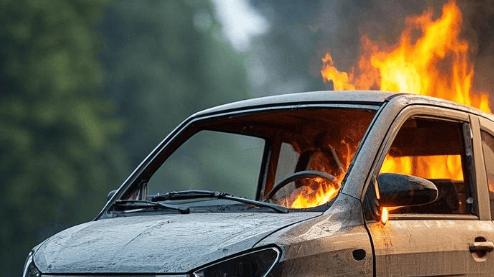 老年代步车起火烧成车架，买车注意 2 点，降低隐患你知道吗？