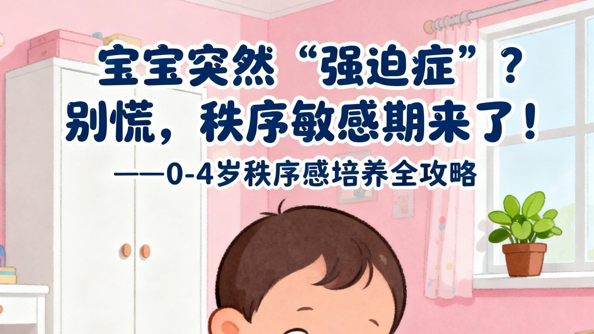 宝宝突然“强迫症”？别慌，秩序敏感期来了！——0-4岁秩序感培养全攻略