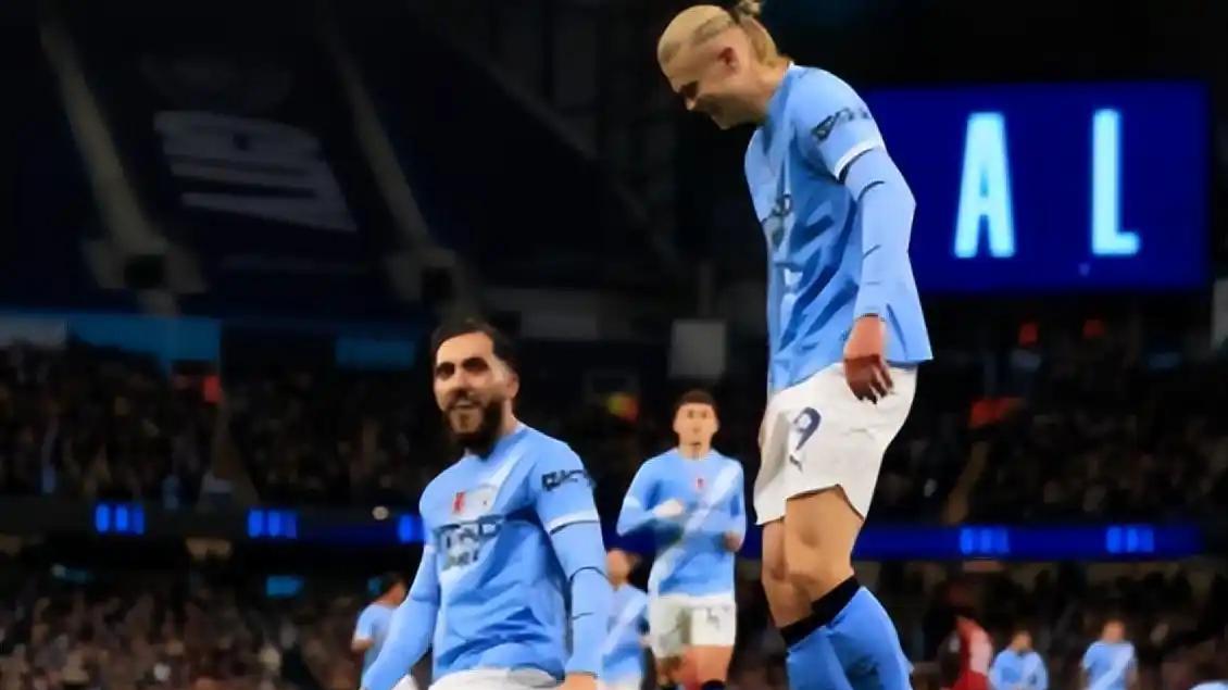 水晶宫VS曼城：CCTV5关注，哈兰德再次刷数据，曼城客场取3分