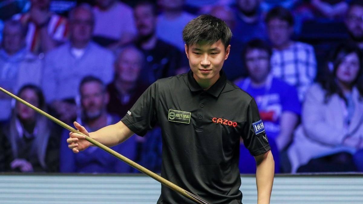 赵心童3-1领先斯莱瑟，134分破百+精准长台，斯莱瑟危险了！