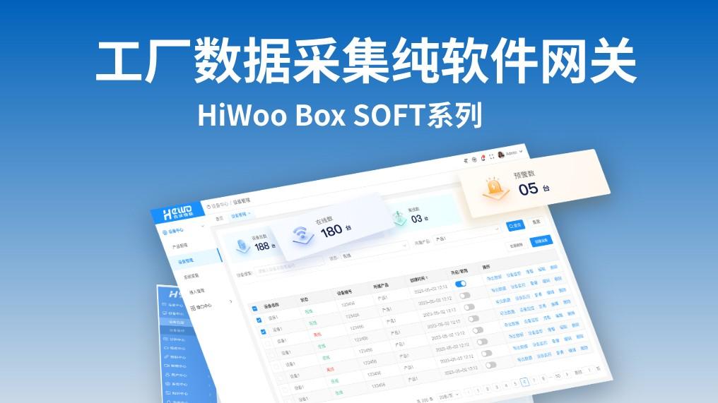 工厂数据采集纯软件网关HiWoo Box Soft系列