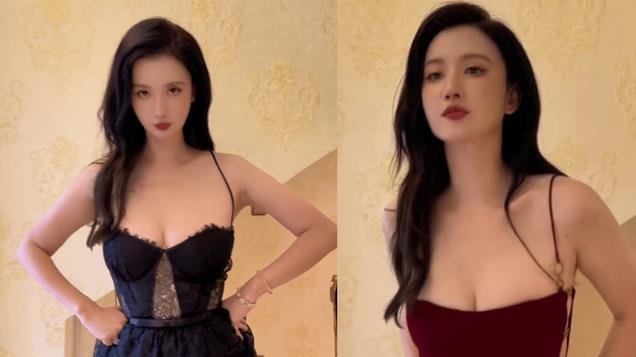 张萌彻底放飞自我，好身材兜不住