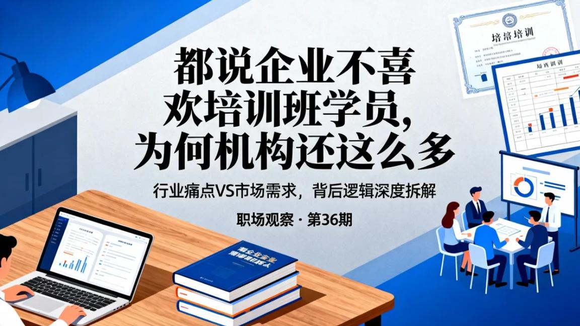 都说企业不喜欢培训班学员，为啥培训机构还越开越多？